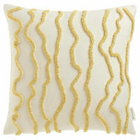 ZIERKISSENHÜLLE WAVY - Gelb, Textil (45/45cm) - Tom Tailor