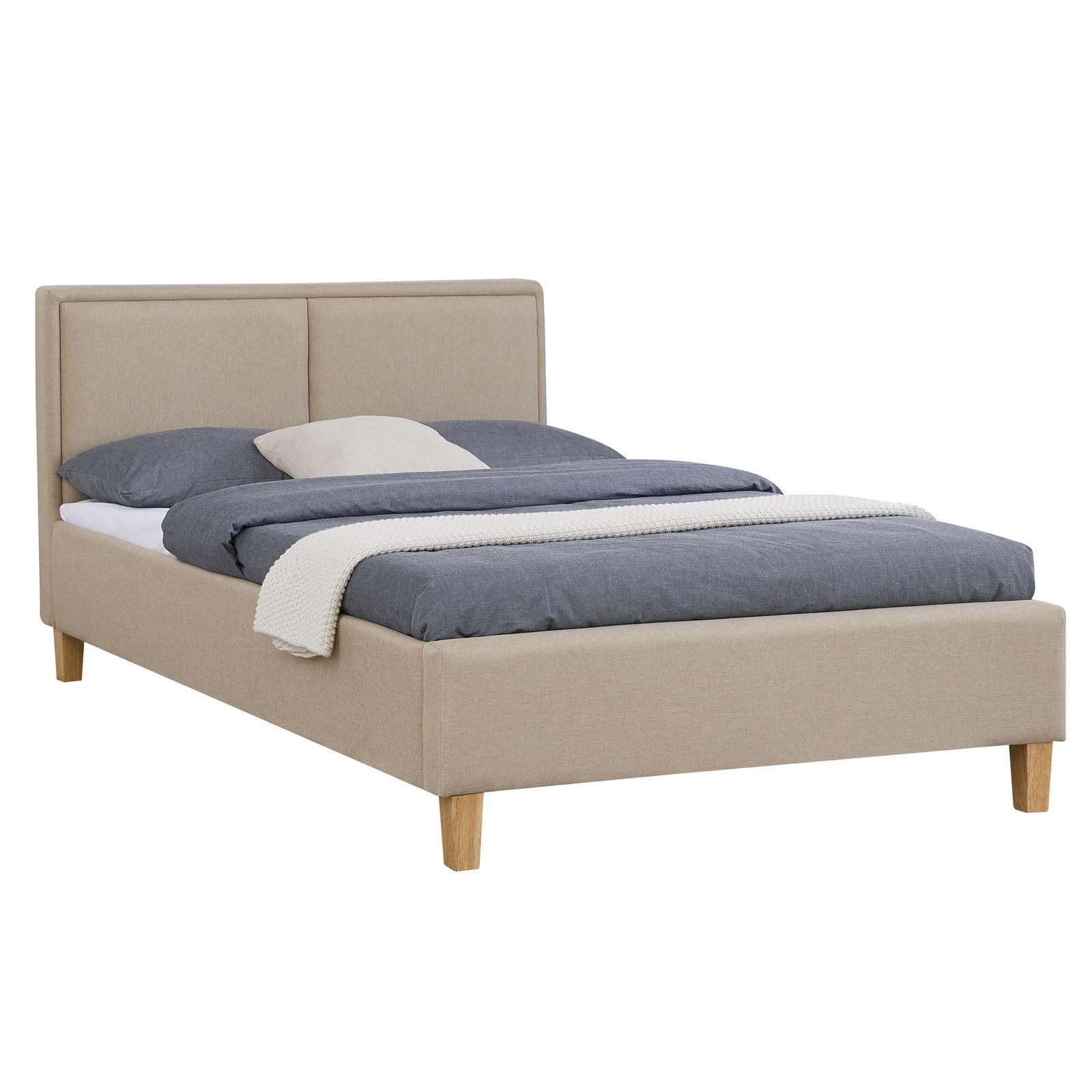 POLSTERBETT ANAIS 120X200 CM - Beige, Textil (120/200cm) - CARO-Möbel