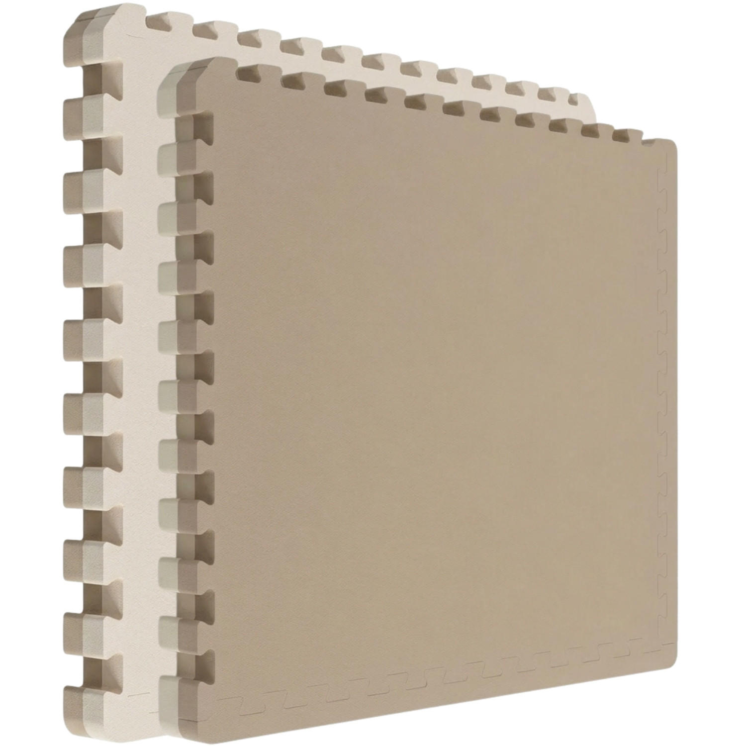 BODENSCHUTZMATTE 90/90/4 cm, Beige Braun - Beige, Kunststoff (90/90/4cm) - eyepower