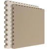 BODENSCHUTZMATTE 90/90/4 cm, Beige Braun - Beige, Kunststoff (90/90/4cm) - eyepower