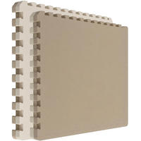 BODENSCHUTZMATTE 90/90/4 cm, Beige Braun - Beige, Kunststoff (90/90/4cm) - eyepower