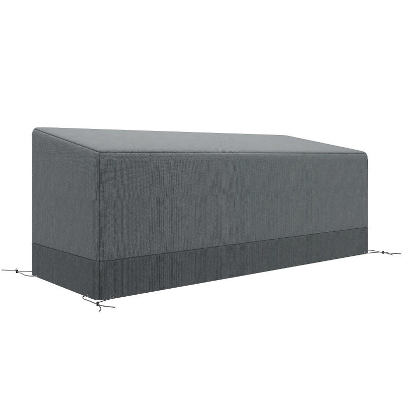ABDECKPLANE 190x72x76 cm 600D wasserdicht hellgrau - Hellgrau, Textil (72/190.5/76cm) - Fortuna Lai