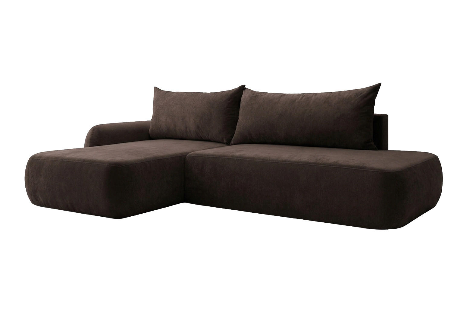 Kaiser Möbel Ecksofa Braun 302x184 cm