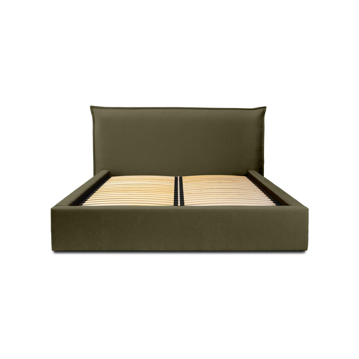 POLSTERBETT Amada Komplettset - Grün, Holzwerkstoff/Textil (180/200cm) - Fun Möbel