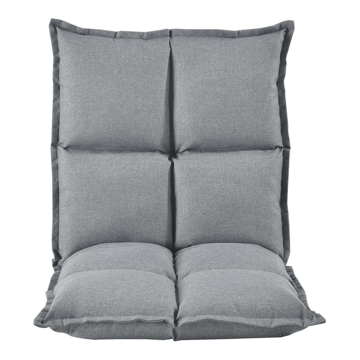 BODENSTUHL-SET 2 TLG. Deinze - Hellgrau, Textil (110/11/55cm) - [en.casa]