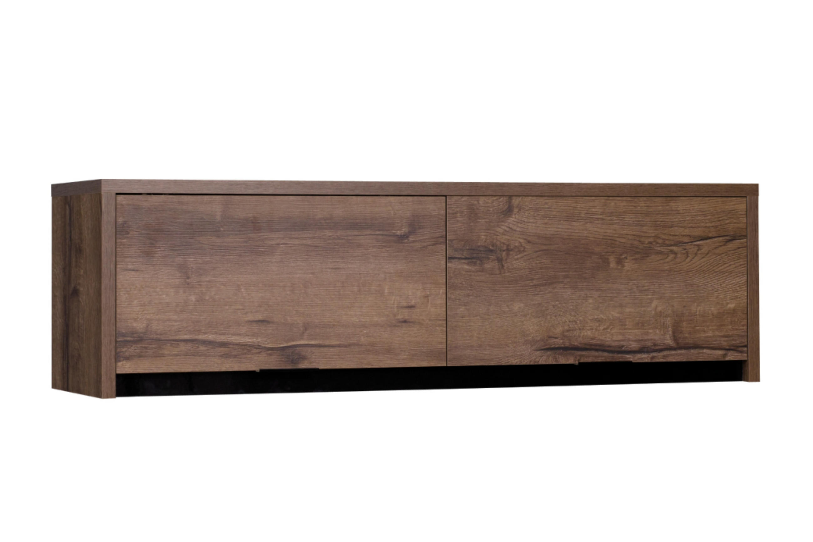 HÄNGESCHRANK MERO mit Türen, Dunkelbraun - Dunkelbraun, Holzwerkstoff (120/35/32cm) - KONSIMO®