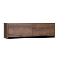 HÄNGESCHRANK MERO mit Türen, Dunkelbraun - Dunkelbraun, Holzwerkstoff (120/35/32cm) - KONSIMO®