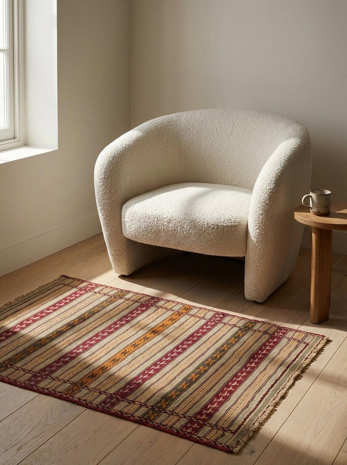HANDWEBTEPPICH Kelim Kordi Mehrfarbig 150/97 cm Schurwolle - Multicolor, Textil (97/150cm) - Looma