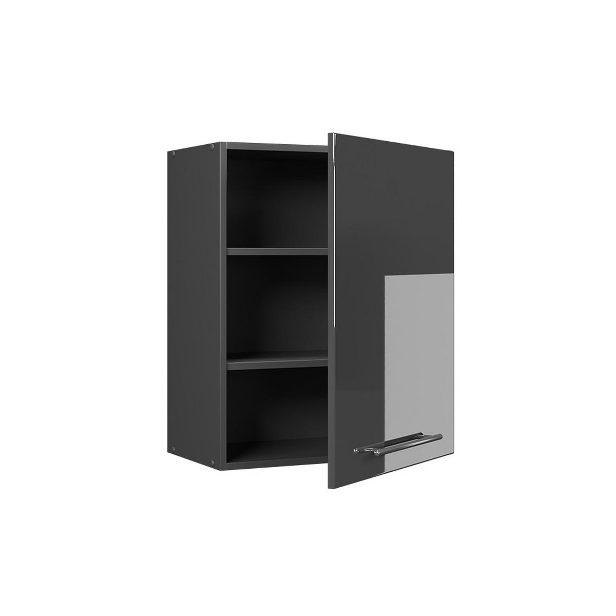 HÄNGESCHRANK Fame-Line, Anthrazit Hochglanz, 60 cm - Anthrazit, Holzwerkstoff (60/72/34.1cm) - Vicco