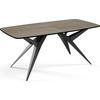 ESSTISCH Trax ausziehbar rechteckig oval, Braun 160-240/90/76 - Eichefarben/Schwarz, Holzwerkstoff/Metall (160/90/76cm) - WFL GROUP