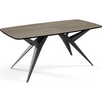 ESSTISCH Trax ausziehbar rechteckig oval, Braun 200-280/90/76 - Eichefarben/Schwarz, Holzwerkstoff/Metall (200/90/76cm) - WFL GROUP