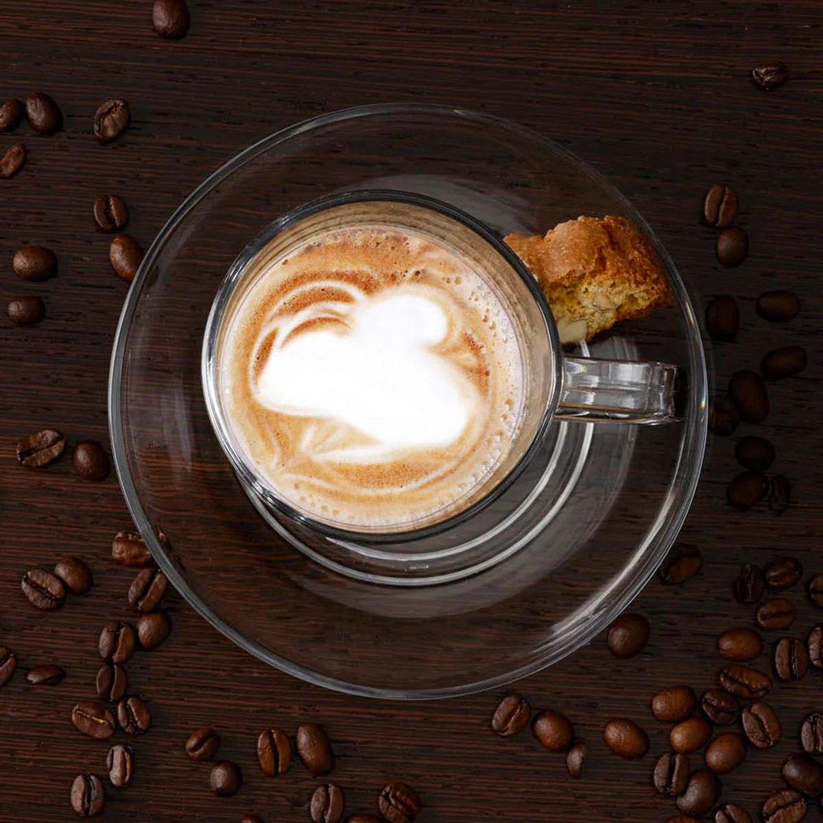 LATTE-MACCHIATO-GLAS Latte Macchiato Gläser Senso – Stapelbar – 350 ml – 6 Stück - Transparent, Glas - Leonardo