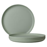 ESSTELLER Silueta Nordic Sage ø 26 cm 4er Set - Mintgrün, Kunststoff (26cm) - Mepal