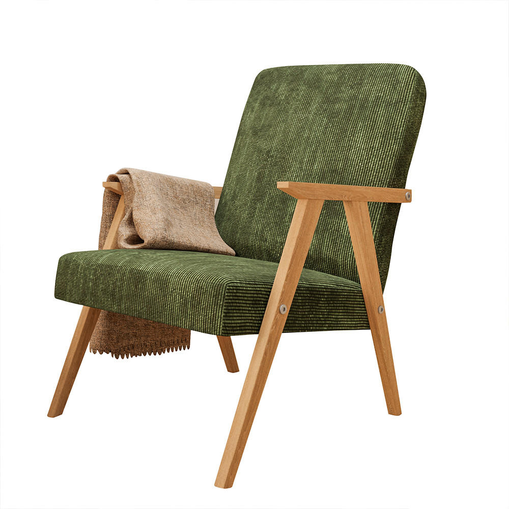 SESSEL Petra 81x63 cm im minimalistischen Stil Scandinavian, Holz, grün - Grün, Holz (59/81/63cm) - Margaret Hadas24
