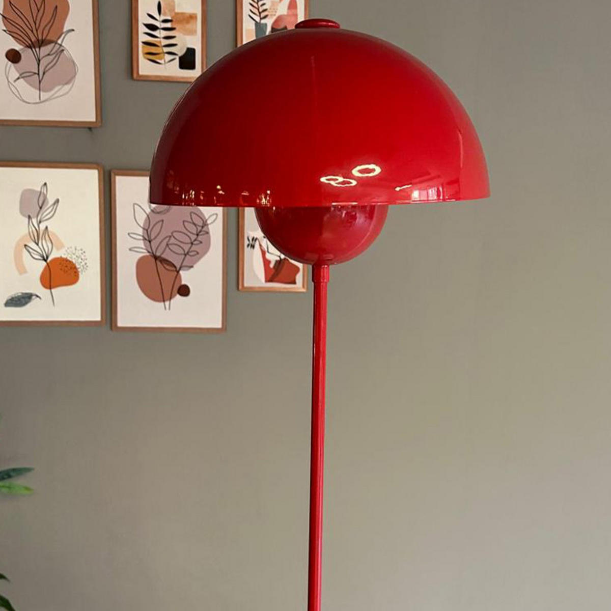 STEHLEUCHTE Umbra 170 Cm - Rot, Metall (37/37/170cm) - Bamyum
