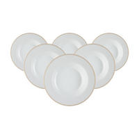 SUPPENTELLER Geo beige ø 21,5 cm 6er Set - Beige, Keramik (21.5cm) - Ritzenhoff Breker