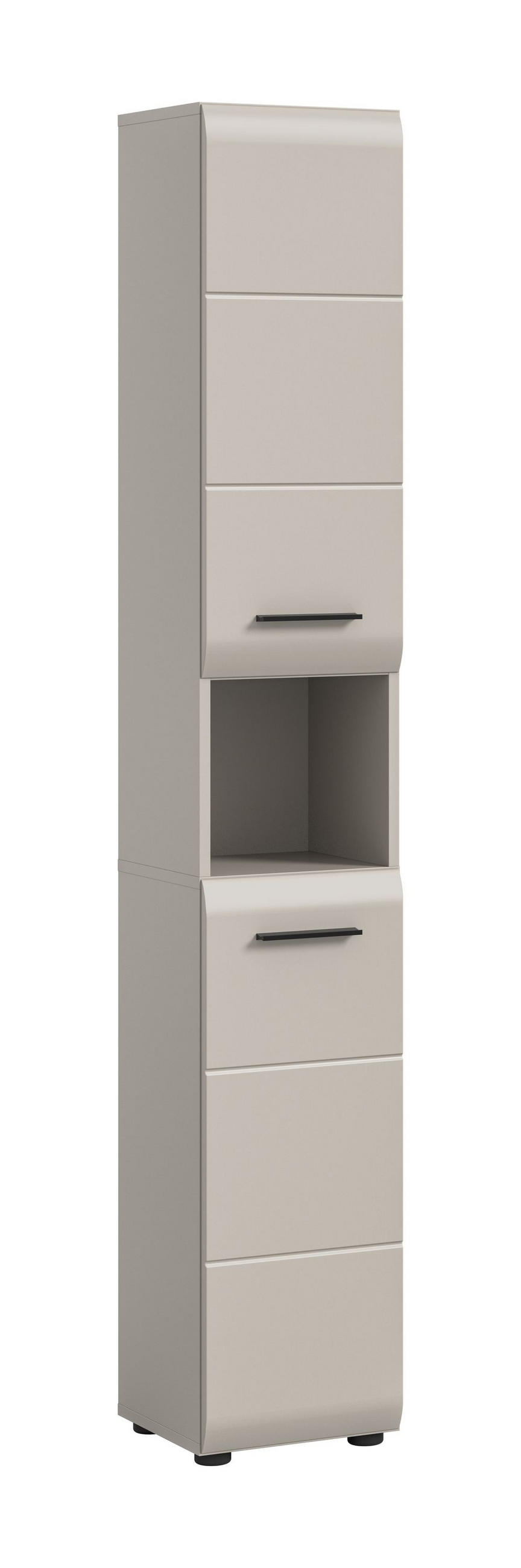 BADSCHRANK halbhoch ICE (B/H/T: ca. 30/185/30 cm) in Kaschmir/Kaschmir matt - Kaschmir, Holzwerkstoff (30/185/30cm)