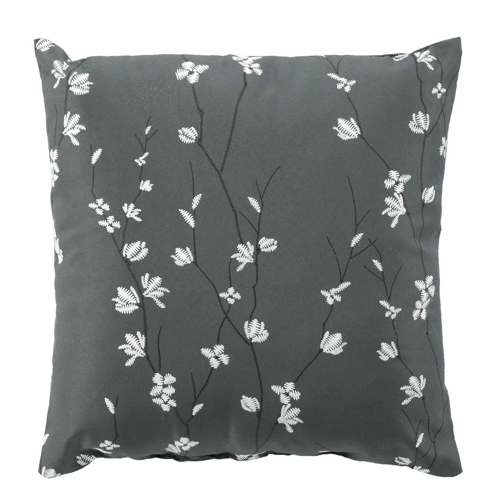 ZIERKISSEN Sakura 45/45 cm - Grau, Textil (45/45cm) - Douceur d´intérieur