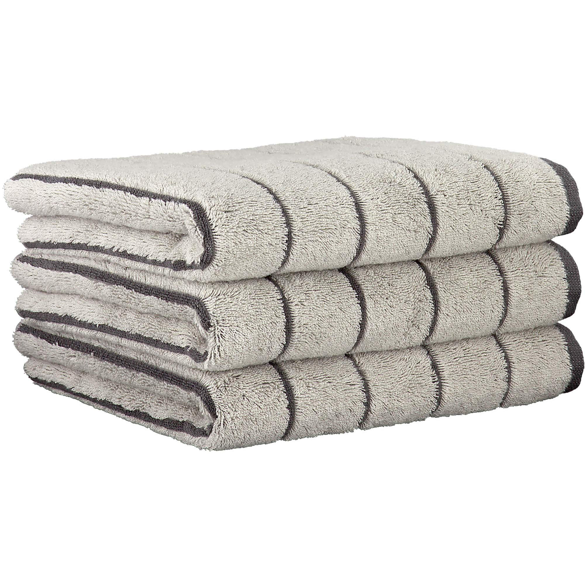 HANDTUCH Unisex Balance Grau 3er Pack Baumwolle - Grau, Textil (200/135cm) - Cawoe