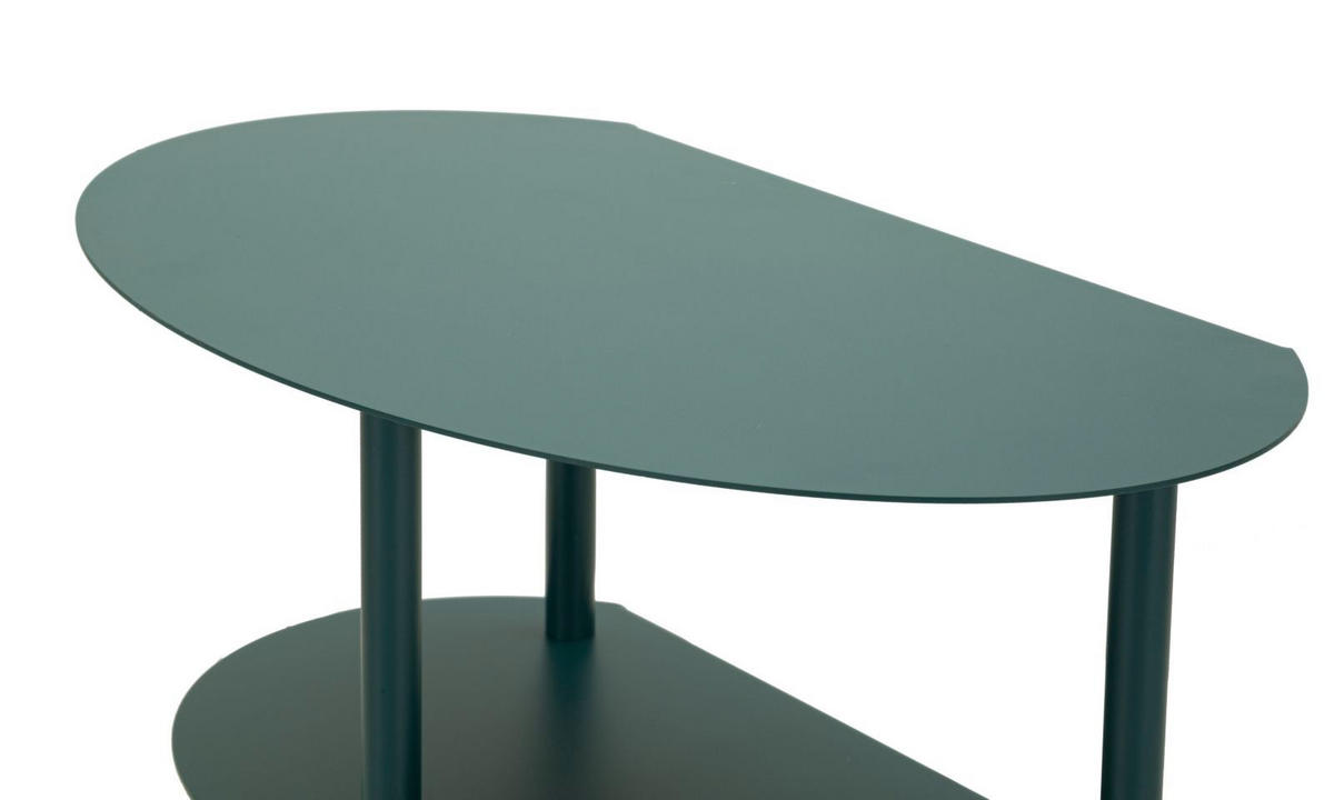 NACHTTISCH Metall Saturn 27,5/49,5/49,5 cm - Blau, Metall (49.5/49.5/27.5cm) - Mauro Ferretti