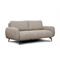 SOFA FEBE 3-Sitzer, ecru - Champagner/Schwarz, Holz/Textil (190/82/96cm) - Courtois Laville