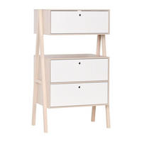 KOMMODE 2 Schubladen und 1 Klapptür - SPOT - 88/60/150 cm - Braun, Holzwerkstoff (60/150/88cm) - Calicosy