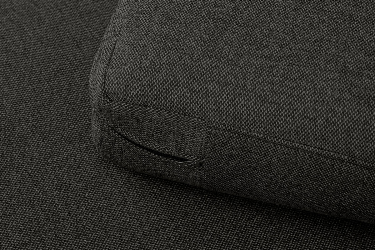 2-SITZER-SOFA TAGIO II mit Armlehnen, Graphit - Graphitfarben, Textil (88/80/153cm) - KONSIMO®