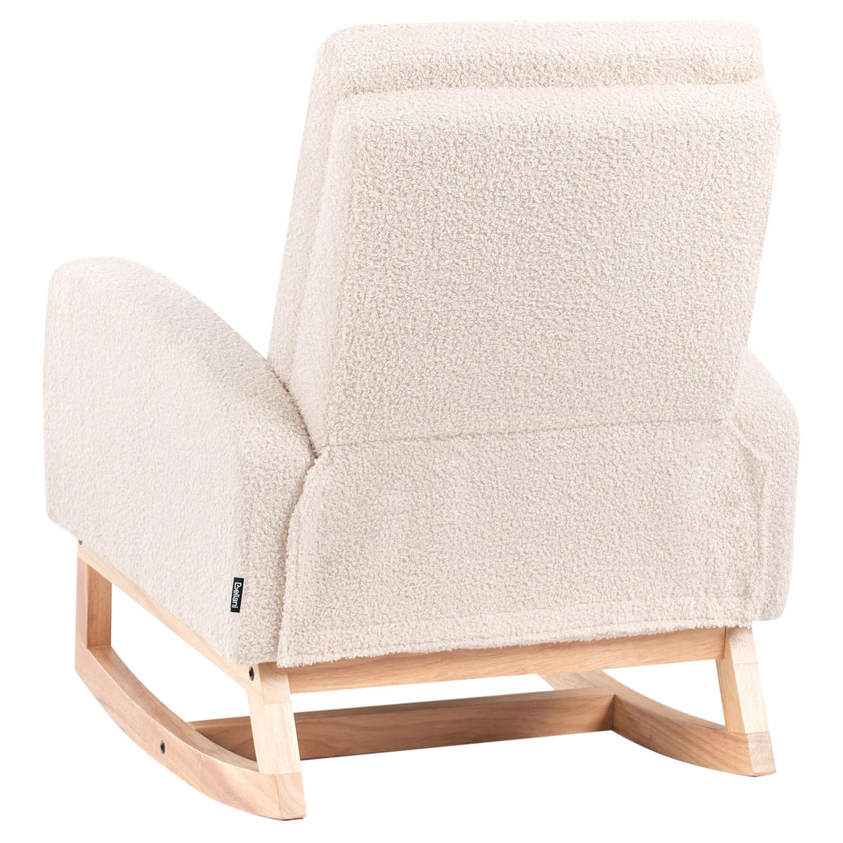 KINDERSCHAUKELSTUHL Bouclé Hellbeige Norby - Beige, Textil (54/71/70cm) - Beliani