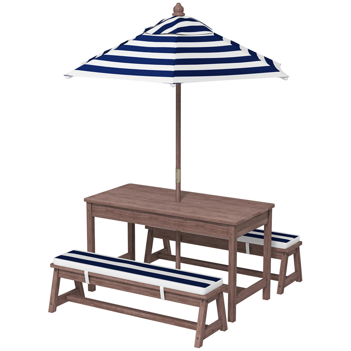 KINDERSITZGRUPPE DE-17530 Marineblau/Weiß gestreift - Blau, Holzwerkstoff (44/50/89cm) - ComfortXL