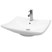 WASCHBECKEN - Weiß, Keramik (46/16.5/60.5cm) - ECD-Germany
