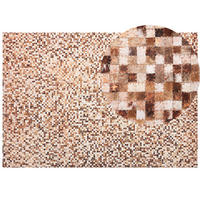 KURZFLOR-TEPPICH Torul 230/160 cm - Braun, Fell (160/230cm) - Beliani