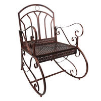GARTENSTUHL, 2-Sitzer, Metall, 61 x 79 x 90 cm - Bronzefarben, Metall (76/90/61cm) - Outsunny