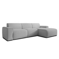 ECKSOFA L Form Didim mini Ivory 310/165/78 cm – stilvolle kleine Eckcouch R - Greige/Champagner, Kunststoff/Textil (310/165cm) - AX Living