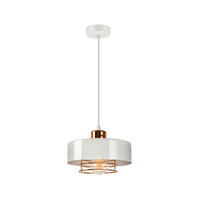 PENDELLEUCHTE EDISON - Goldfarben/Weiß, Metall (20/20/70cm) - kiki design