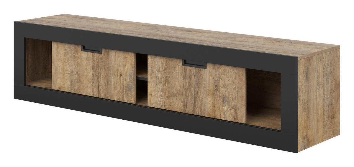 LOWBOARD DAVOR 180/42/40 cm, Eichefarben - Eichefarben, Holzwerkstoff (180/42/40cm) - MASSENO