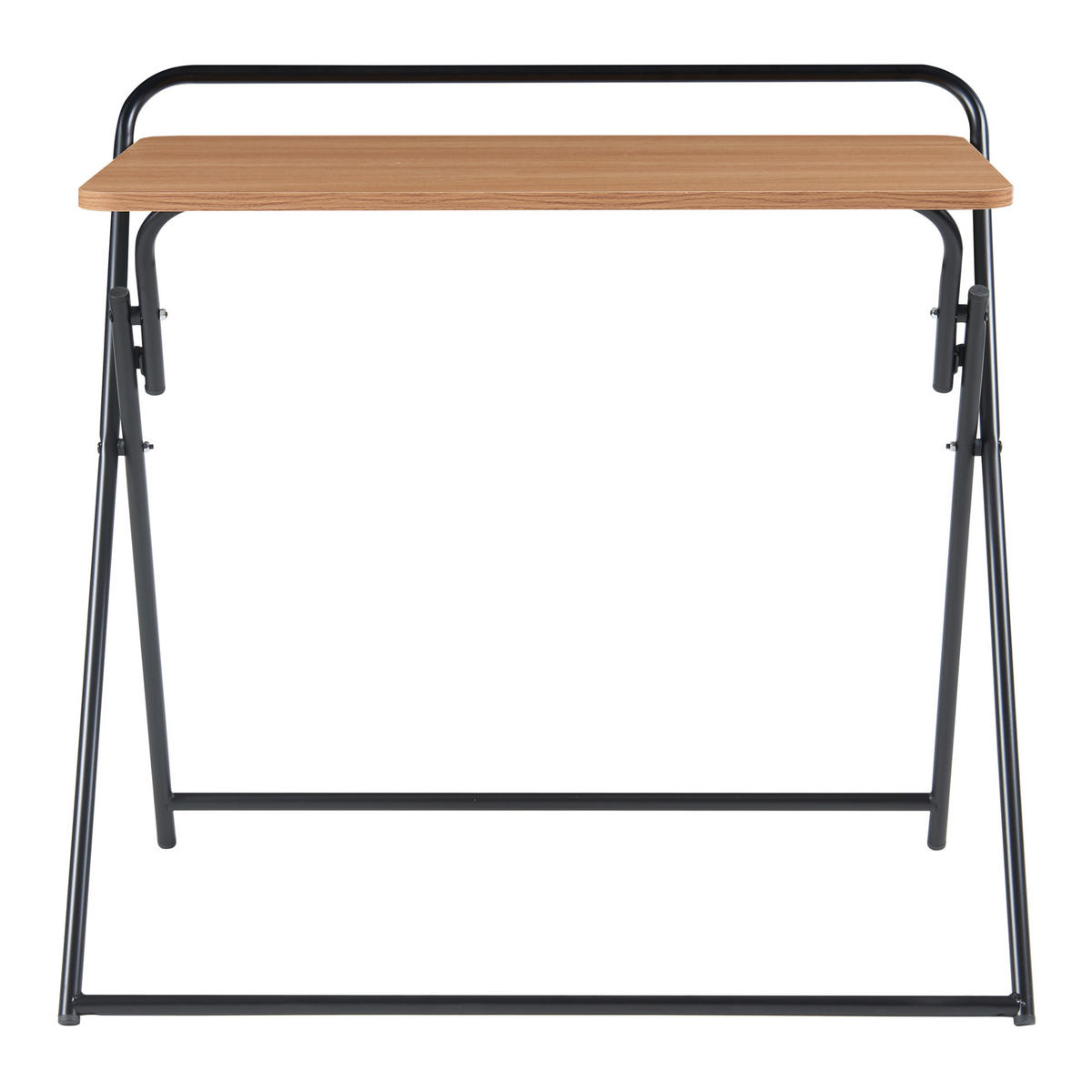 SCHREIBTISCH klappbar Kvitsøy - Eichefarben/Schwarz, Holzwerkstoff/Metall (85/50/80cm) - [en.casa]