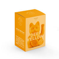 WINKEKATZE Lucky Cat Classic, Kunststoff, Deep Yellow, ca. 15 cm - Gelb, Kunststoff (8.5/15/10.5cm) - Donkey Products