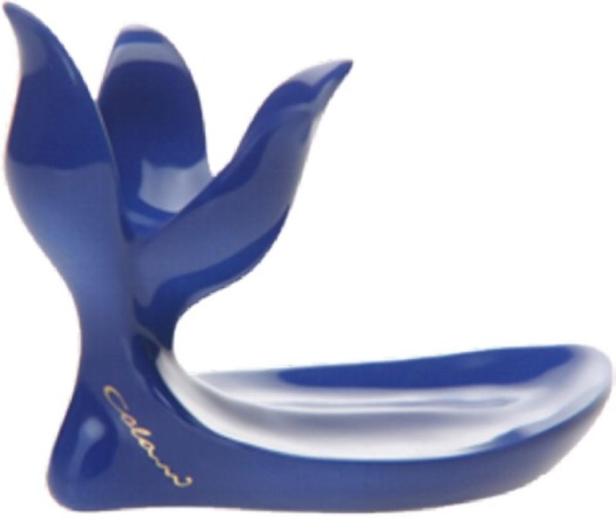 Luigi Colani Porzellan Eierbecher Blau 7x9x12 cm