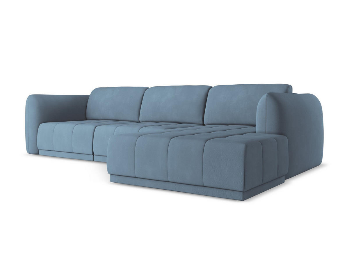 3-SITZER SOFA Samt Stoff Violett - Lila/Flieder, Kunststoff/Textil (210/74/105cm) - Makamii