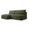 ECKSOFA mit Schlaffunktion Greste, Dunkelgrün - Dunkelgrün, Textil (150/223cm) - Meblito