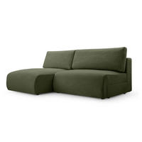 ECKSOFA mit Schlaffunktion Greste, Dunkelgrün - Dunkelgrün, Textil (150/223cm) - Meblito