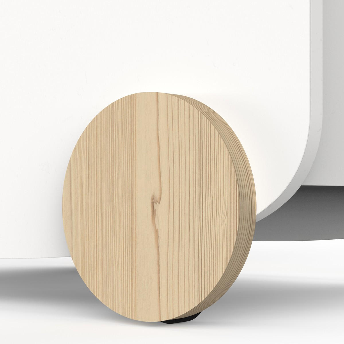 AUFBEWAHRUNGSWAGEN auf Rollen B49,8 cm - FIRMIANA - Eichefarben/Weiß, Holzwerkstoff (49.8/435cm) - Calicosy