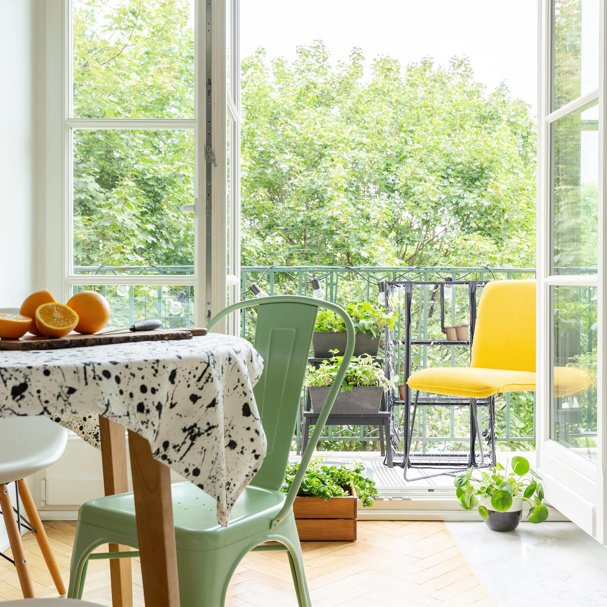 BALKONGEWÄCHSHAUS - Schwarz, Kunststoff/Metall (48/80/24.5cm) - Relaxdays