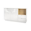 SIDEBOARD Metro Einsatz in Eiche Natur - Eichefarben, Holzwerkstoff (153/88/38cm) - Vladon