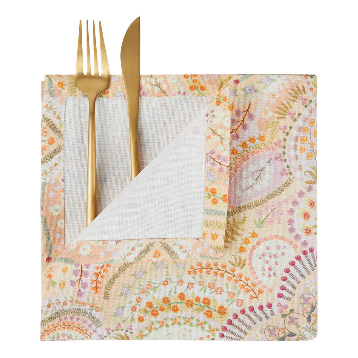 SERVIETTE (6er-Set) Bollywood 42x42 cm - Multicolor, Textil (42/42cm) - Butlers