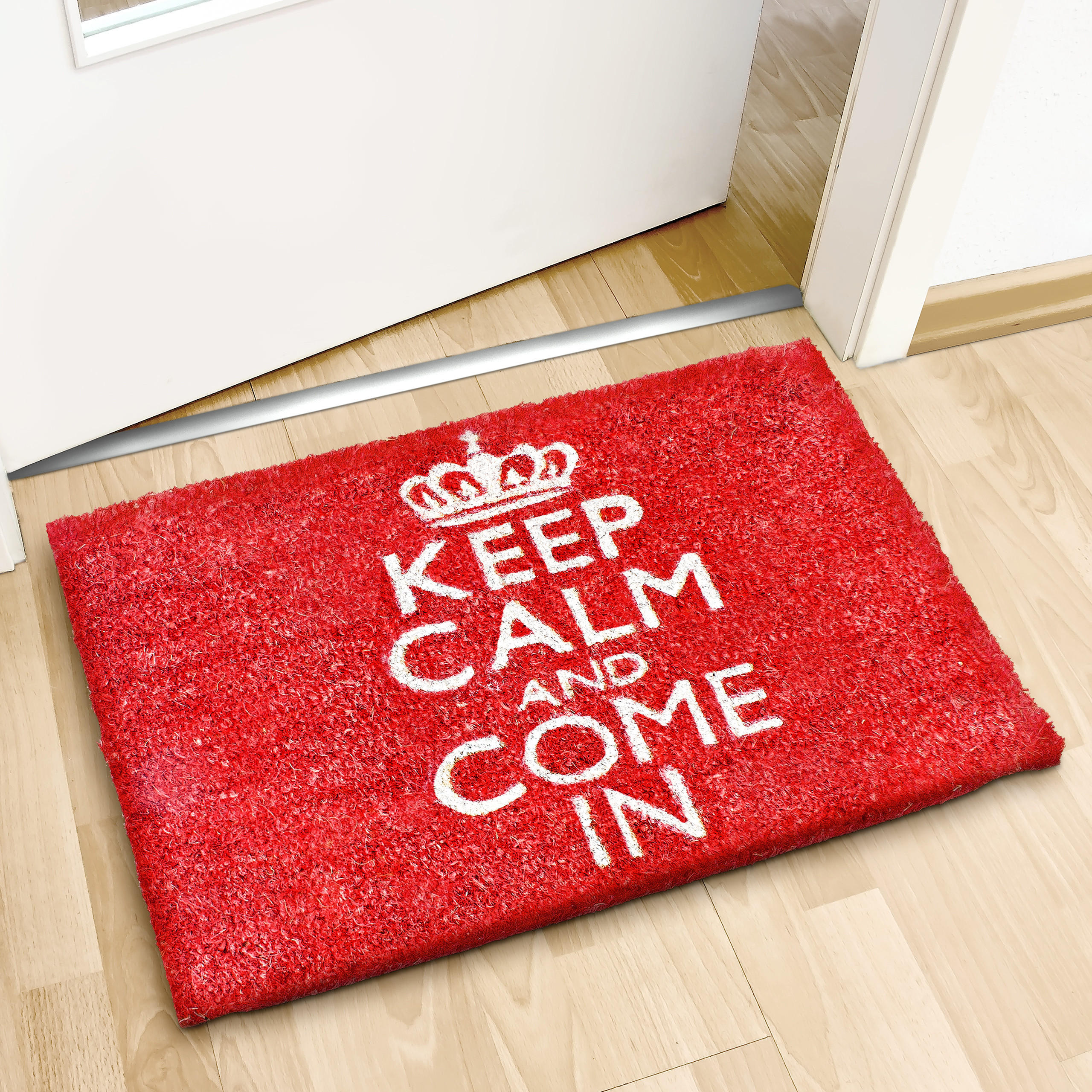 FUSSMATTE - Rot, Kunststoff/Textil (40/60cm) - Relaxdays