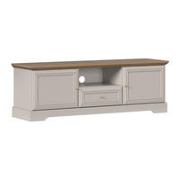 TV-BOARD - 154.7 x 46.2 - holz - beige, naturfarben hell Zarula - Beige/Naturfarben, Holz (154.7/53.1/46.2cm) - Vente-Unique