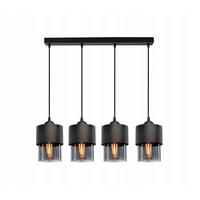 PENDELLEUCHTE Hege - Transparent/Anthrazit, Glas/Metall (12/65/80cm) - kiki design