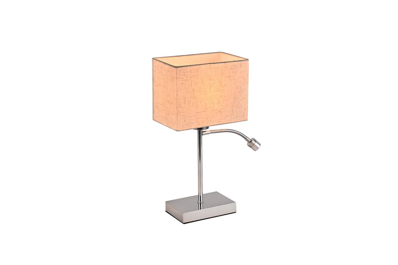 SCHREIBTISCHLAMPE 15/22/30cm - Weiß, Metall (22/15/30cm) - Nettlife
