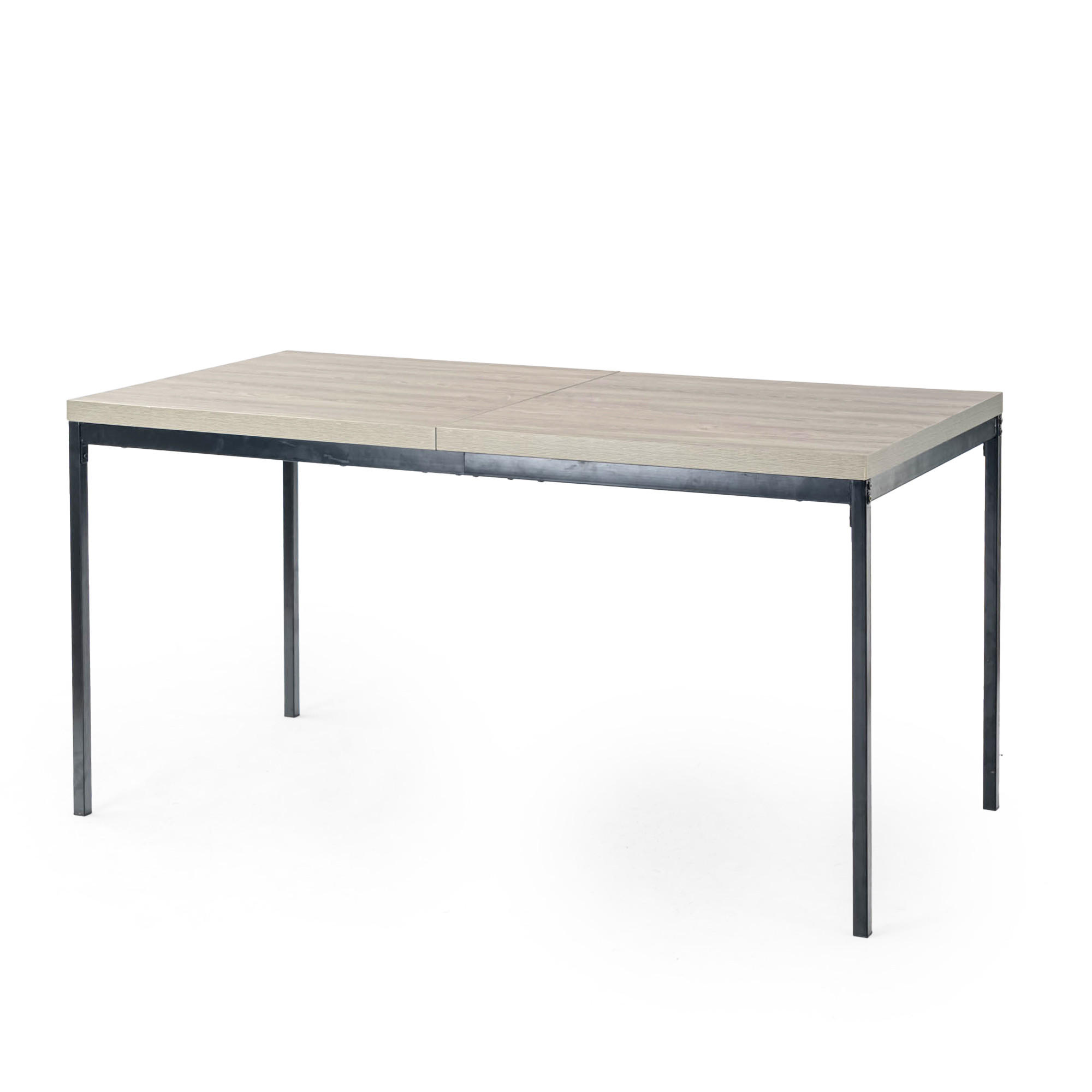 ESSTISCH 150/75/75 cm grau - Grau, Holz/Metall (150/75/75cm) - Urban Meuble